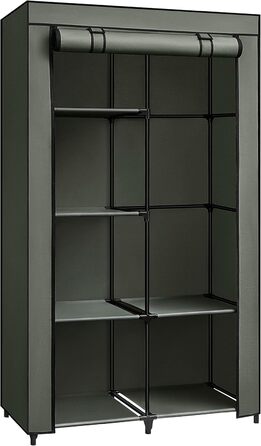 Тканинна шафа SONGMICS з 6 полицями, модульна, для спальні та гардеробної, 88x45x168 см, шавлієво-зелена