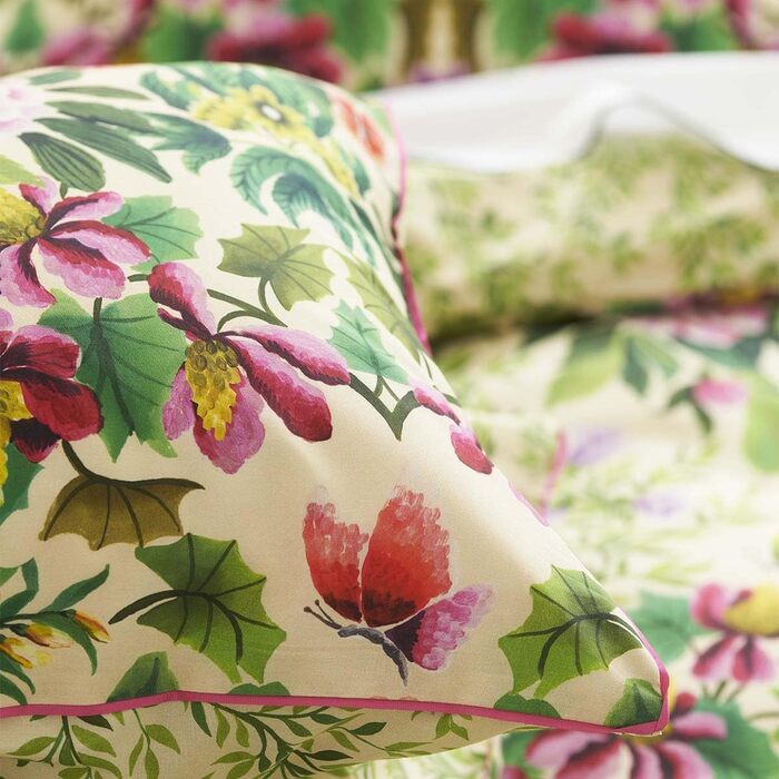 Наволочка Designers Guild Ikebana, дамаст, бавовняний перкаль, 50x75 см, принтована