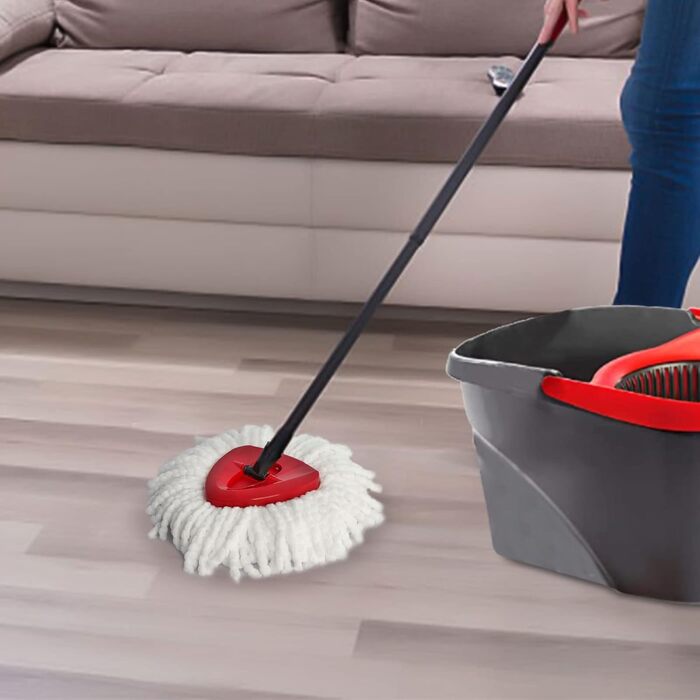 Запасна насадка для швабри EasyWring O-Cedar, мікрофібра, трикутна, для підлоги, біла