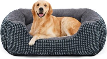 Ліжко для собак FURTIME велике, м'яке, антистрес, машинне прання, нековзне, для котів і собак середніх та великих порід, 89x63x23 см