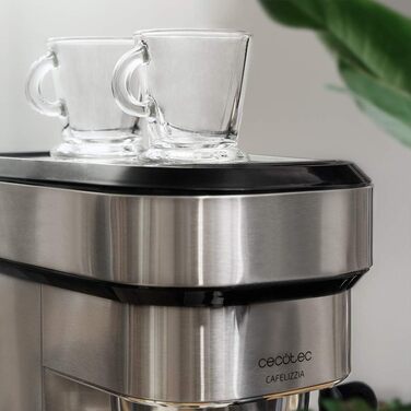 Кавоварка Cecotec Cafelizzia 790 Steel Pro, еспресо та капучино, 1350 Вт, 20 Бар, термоблок, автоматичний режим, 1,2 л, нержавіюча сталь