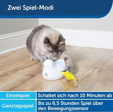 PetSafe інтерактивна іграшка для котів Peek-a-Bird з таймером, працює на 3 AA батарейках