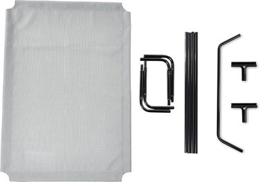 Охолоджуюче підняте ліжко для собак Amazon Basics, сіре, XL, 130x80x19 см
