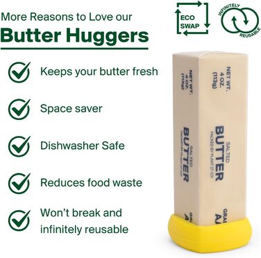 Butter Hugger – Патентована кришка для масла, зберігає свіжість і герметичність