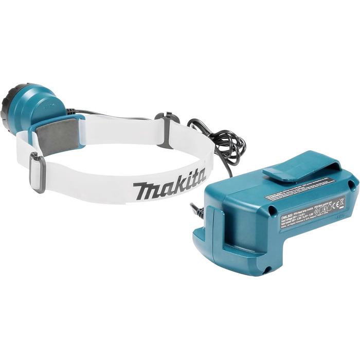 Лобовий ліхтар Makita DML800 LED, 14,4-18В, 100 люмен, без акумулятора та зарядного, з 120 см кабелем, регульований на 90°, для інструментів Makita