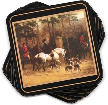 Підставки під чашки Tally Ho, 6 штук, дерев'яні