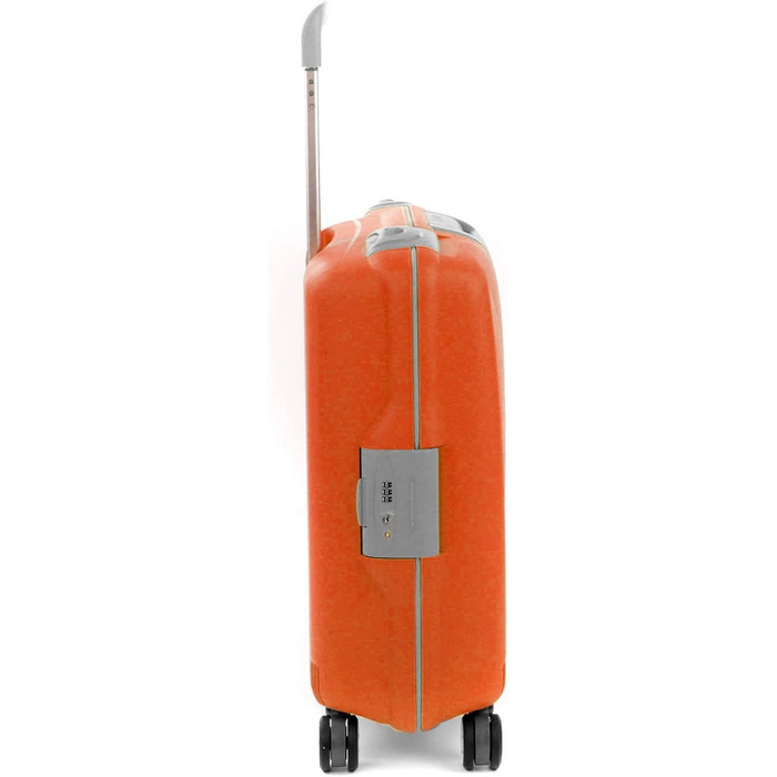 Валіза Roncato Light 55 см, 41 л, чорна/папая, легка дорожня пластикова