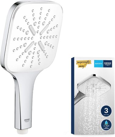 Ручний душ GROHE Vitalio SmartActive 130 Cube, 3 режими, хром, 26595000