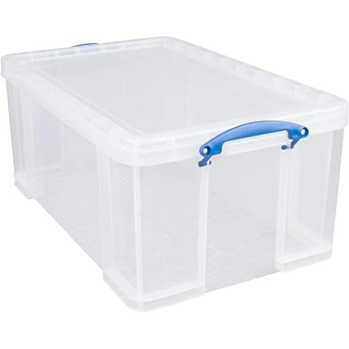 Набір контейнерів Really Useful Box 64 л, прозорі, для зберігання та організації, 2 шт, 710x440x310 мм