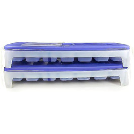 Контейнери для заморожування Tupperware з кришкою, набір 2 шт., лотки для льоду, фіолетовий і синій, P 20006