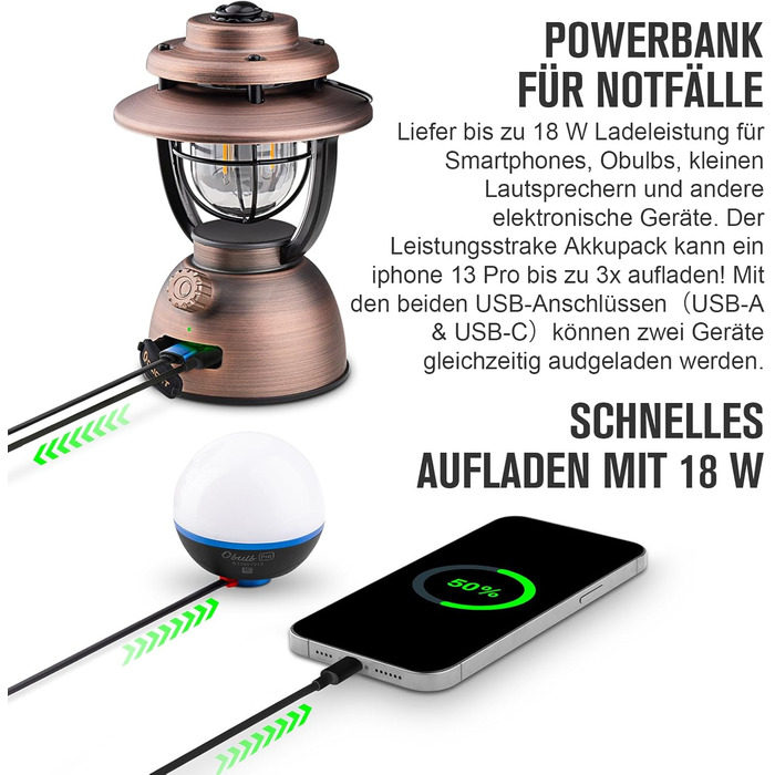LED ліхтар-ретро OLIGHT Olantern Classic 2 Pro 300 Лм, димований, акумуляторний, USB, для кемпінгу, саду, аварійного освітлення, декору, походів