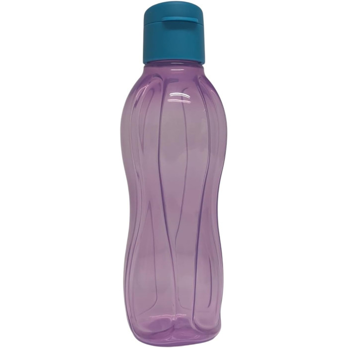 Пляшка для води Tupperware Eco To Go 500 мл, багаторазова, синьо-бірюзова, з кришкою Flip Top