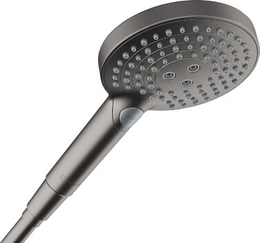 Душова лійка hansgrohe Raindance Select S, економна, 9 л/хв, 3 режими, 120 мм, антикальк, PowderRain, чорний хром