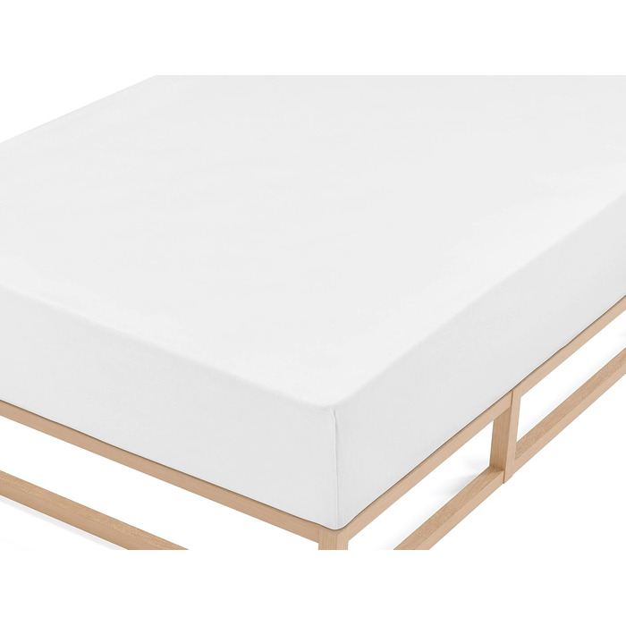 Простирадло бавовняне biberna 150x250 см, біле, 2 шт.