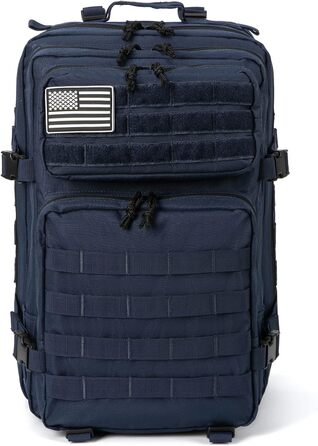 Тактичний рюкзак QT&QY 45 л, армійський, військовий Molle, для чоловіків, туристичний, для походів, 3-денний, синій