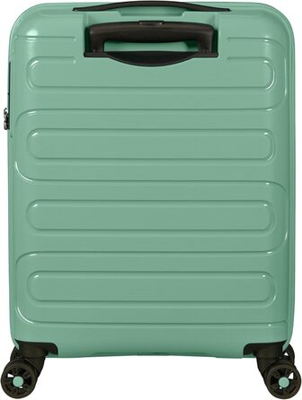 Валіза American Tourister Sunside Spinner 55 см, 35 л, чорна/зелена, легка дорожня валіза на 4 колесах