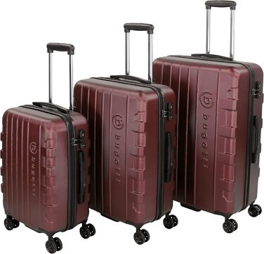 Валіза Bugatti Galatea 38L, 4 колеса, TSA замок, 55x38x23,5 см, червона, набір
