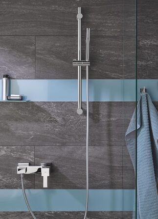 Ручний душ GROHE Vitalio Get 1 режим, антикальк, для проточних водонагрівачів, подвійна стінка, сріблястий