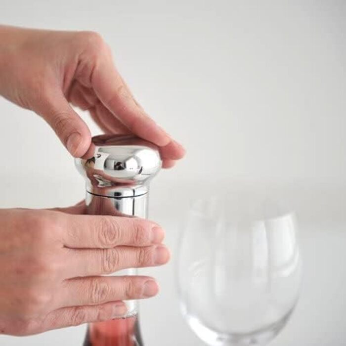 Герметична пробка для пляшок вина та шампанського Alessi Noè GIA12, полірована, дизайнерська, 10x8x14 см