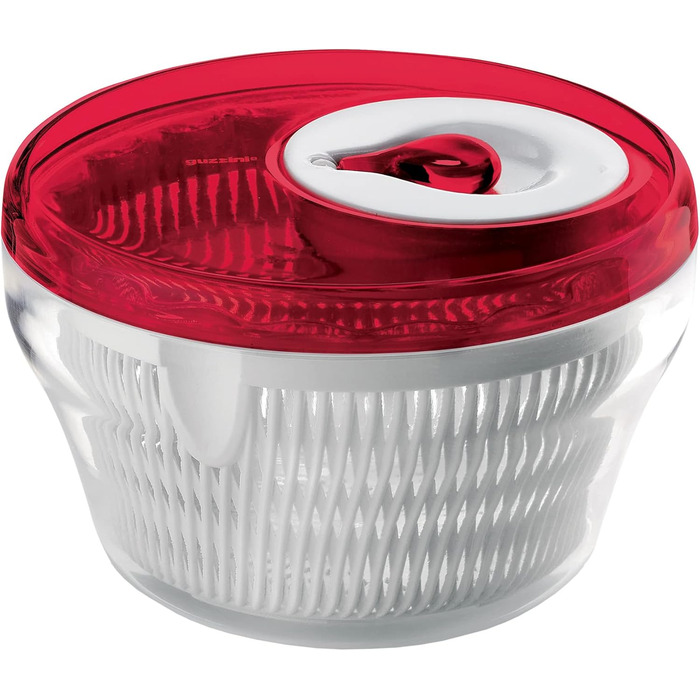 Сушарка для салату Guzzini Kitchen Active Design, червона, Ø28 x 18 см