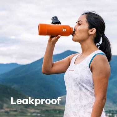 Гідрофляга HYDRO FLASK 710 мл Moonshadow Purple, вакуумна нержавіюча пляшка для води з кришкою, тримає тепло і холод, герметична, маленький отвір
