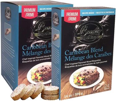 Дерев'яні біскети Bradley Smoker Caribbean Blend, 120 шт. — спеціальні ароматизовані для коптильні