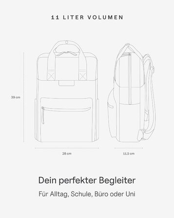 Рюкзак Kapten & Son Bergen 11 л, водостійкий, для жінок і чоловіків, міський, ручна поклажа, синій з вкрапленнями