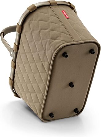 Кошик для покупок reisenthel carrybag frame Rhombus Olive, міцний, водовідштовхувальний, з внутрішньою кишенею, елегантний дизайн