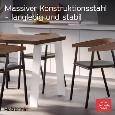 Ніжка столу HOLZBRINK металева біла трапеція 60/80x72см
