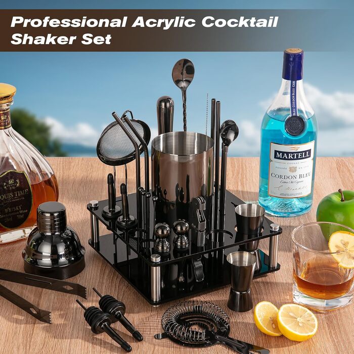 Набір шейкерів для коктейлів KINGROW Mixology - Набір з 29 предметів