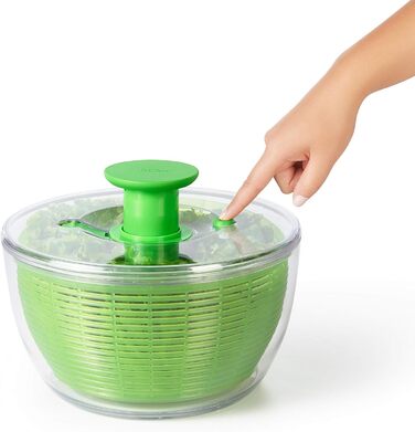 Сушарка для салату OXO Good Grips з ситом і кришкою, зелена – для сушіння листя салату