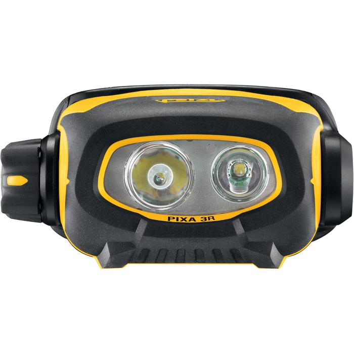 Налобний ліхтар PETZL Pixa 3R ATEX, акумуляторний, чорний/жовтий, універсальний розмір