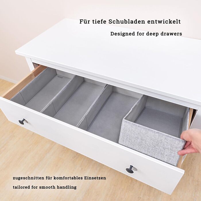 Органайзер для комода IKEA HEMNES, 5 шт, міцний, для дитячого одягу, пелюшок, шкарпеток, оригінальний, точне прилягання