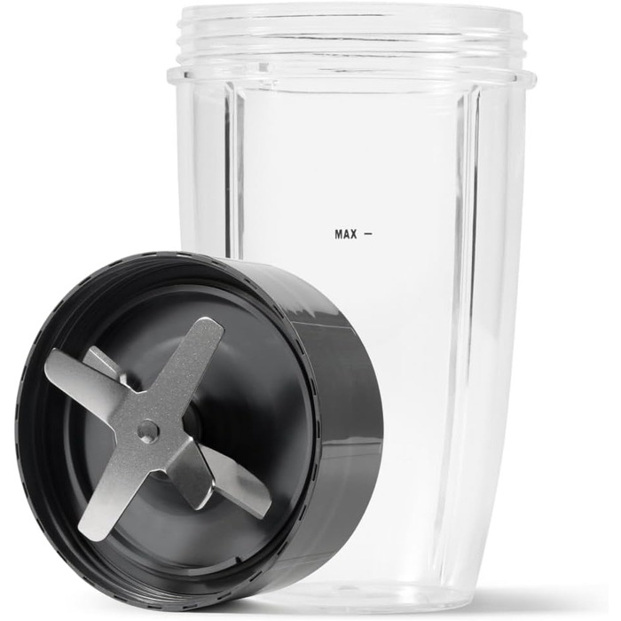 Блендер Nutribullet Original 600 Вт, електричний міксер для смузі, подрібнювач, 2 чаші 700/500 мл, чорний, NB606B