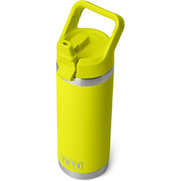 Термобутилка YETI Rambler C із соломинкою, нержавіюча сталь, вакуумна ізоляція, 532 мл, жовта