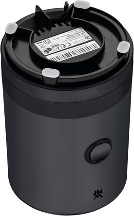 Міні-блендер WMF Küchenminis Smoothie-to-go, 300 Вт, 2 пляшки 0,6 л, нержавіюча сталь, чорний