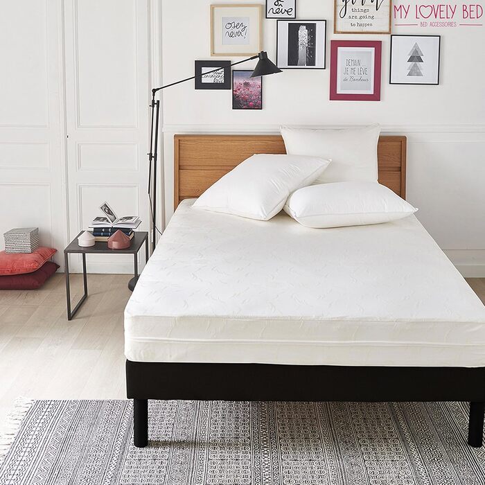 Чохол для матраца 140x190/200 см My Lovely Bed, проти пилових кліщів, бавовна, дихаючий, з блискавкою