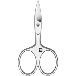 ZWILLING Ножиці для нігтів, гіпоалергенні, преміум, сріблясті, 90 мм — для рук та ніг, мікрозубчаста вигнута ріжуча кромка