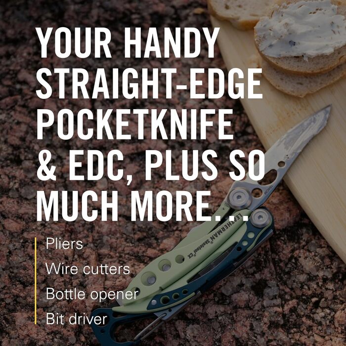 Мультитул Leatherman Skeletool CX 7-в-1 для кемпінгу та виживання, нержавіюча сталь, Guava