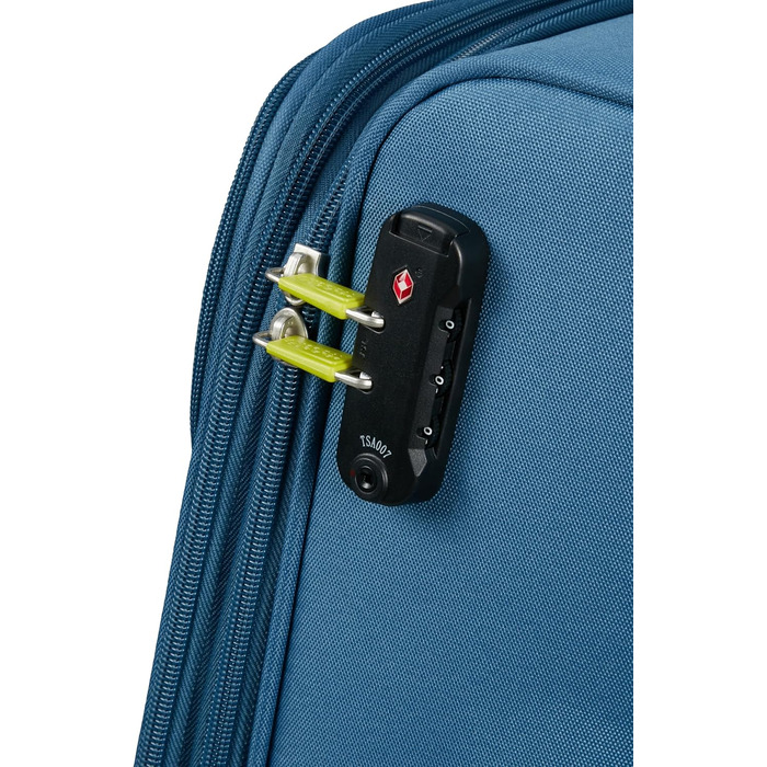 Валіза American Tourister Pulsonic Spinner L, розсувна, 81 см, 113/122 л, синя (Coronet Blue), валіза S (55 см, 43.5 л)