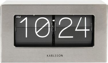 Настільний годинник Karlsson Bürotischuhren KA5620ST, металевий, сріблястий, сучасний дизайн