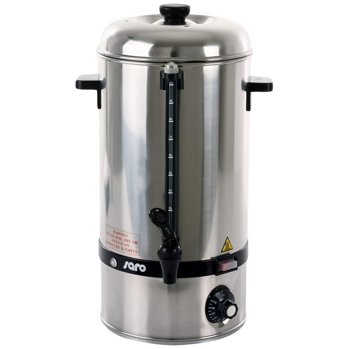 Saro Hot Drink Mini 317-2010 – електричний котел для глінтвейну та гарячої води, 10 л, 2500 Вт