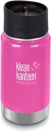 Термос-пляшка Klean Kanteen Wide 355 мл з вакуумною ізоляцією та кришкою Cafe Cap 2.0, колір Wild Orchid