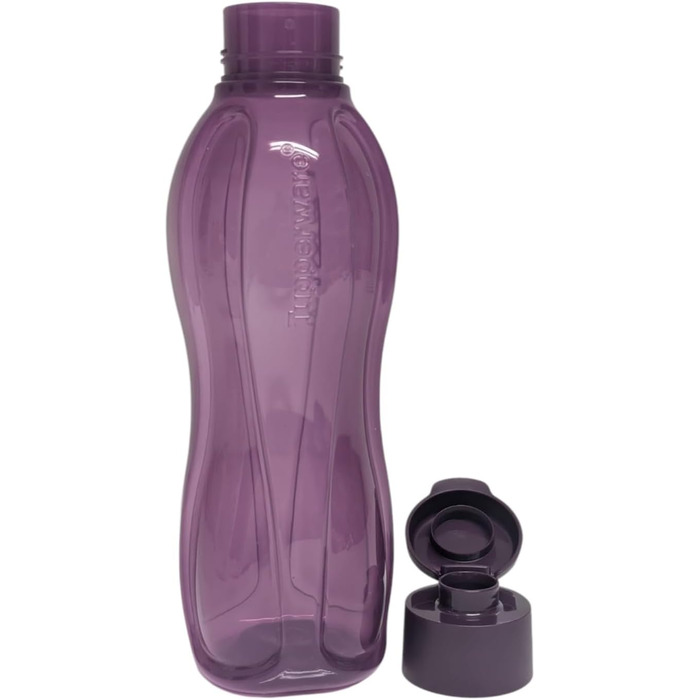 Пляшка для води Tupperware Eco To Go 1 л з кришкою Flip Top, фіолетова, екологічна