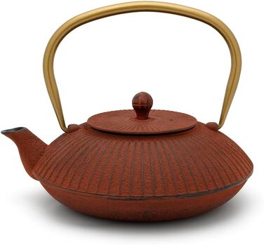 Чайник із чавуну Bredemeijer Asia 1.1 л з фільтром, червоний