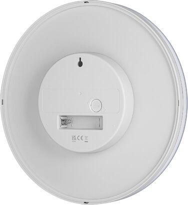 Настінний годинник Braun BC26W, класичний, білий, 23 см, аналоговий, безшумний кварцовий механізм, добре читається