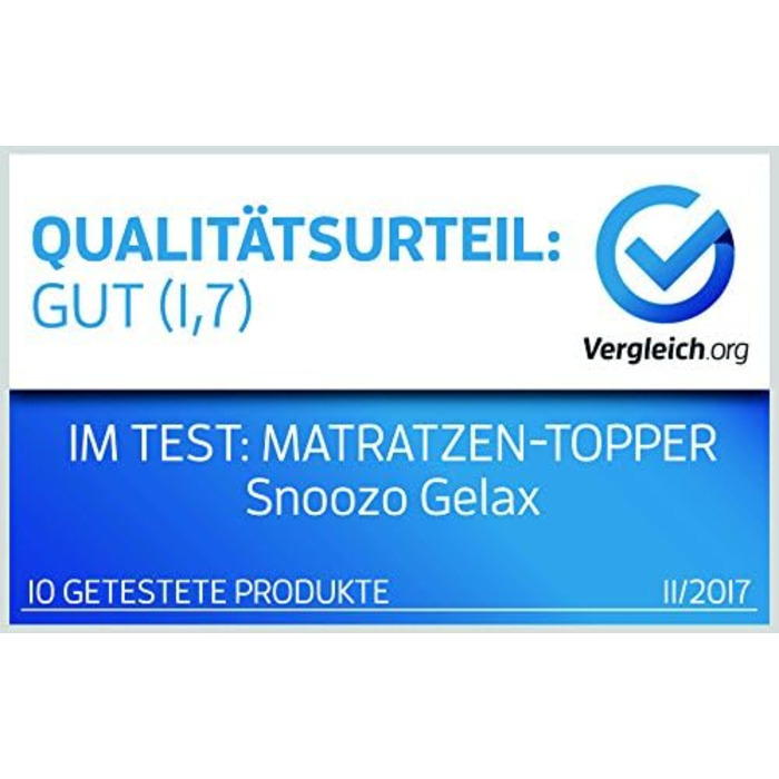 Топпер для матраца GELAX 7 см, гелевий пінний, 90x200 см, знімний чохол з 3D-сіткою, щільність RG50