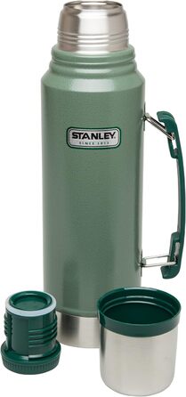Термос Stanley Classic Legendary, нержавіюча сталь, 1 л, 24-32 год тримає тепло/холод, BPA Free, кришка-чашка, для напоїв, для подорожей