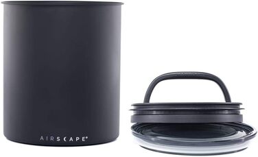 Банка для кави Airscape 1,1 кг, герметична кришка, чорна