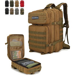 Тактичний військовий рюкзак 40 л для виживання, армійський Molle, колір хакі